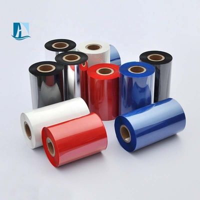 110 mm*300 m Cinta de transferencia térmica de resina de cera TTO TTR Negro para impresión industrial