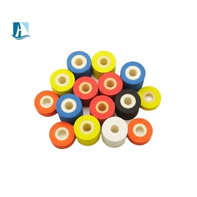Máquina de codificación de rollos de tinta multicolor Roller de tinta de fusión en caliente con tinta esponjosa y sólida