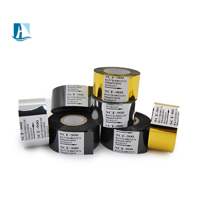 SCF900 LC1 FC3 Folieta de codificación de fechas 25mm*100m Colores Cinta de estampado en caliente para productos genéricos