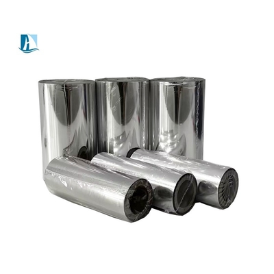 Cinturón de resina de cera 30 mm * 450 m Transferencia térmica de cabeza plana TTO cerca del borde para la impresora de etiquetas