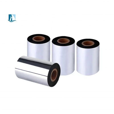 Película de papel de resina de cera de la cinta de la impresora de lápiz con transferencia térmica y rollo de tinta metálica