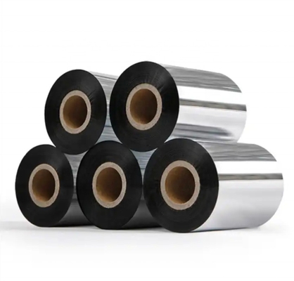 12 mm de ancho de transferencia térmica de cera de carbono negro cinta de impresora adecuada para la impresora