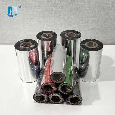 Cinturón de resina de cera de transferencia térmica aplicable a la máquina de fax para la impresión de códigos de barras en etiquetas