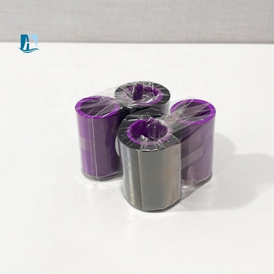 Impresora Zebra cinta de resina de cera compatible para impresión de códigos de barras resistentes al desgaste y corte