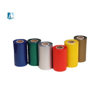 110*300 Cera de cinta de transferencia térmica/Resina de cera/Resina para impresora de códigos de barras en varios colores