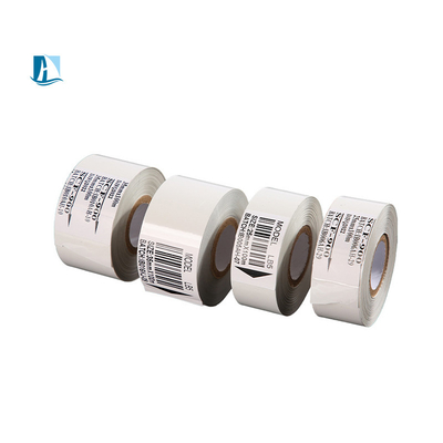 Cinturón de transferencia térmica de 12 mm de ancho para impresora de etiquetas de código de barras de color personalizado 500m de longitud