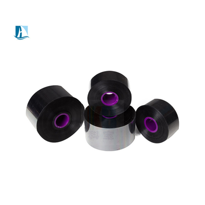 Rollo de cinta de resina blanca y negra para etiquetas de impresora de cinta de carbono de ancho de 12 mm