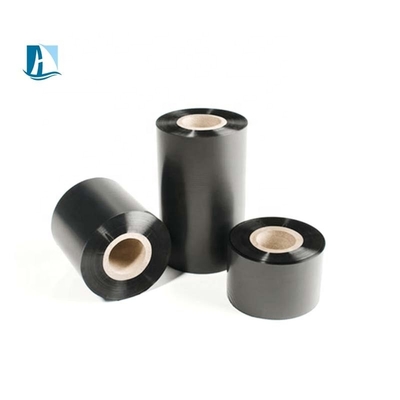 Bajo MOQ Negro TTR cinta de transferencia térmica grado de cera para impresoras Zebra 1 pulgada tamaño del núcleo
