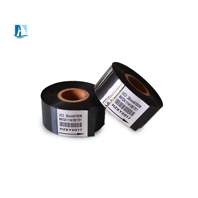 Velocidad de codificación 30-600/minuto Máquina de codificación de papel de estampado en caliente con cinta de color negro de 25 mm