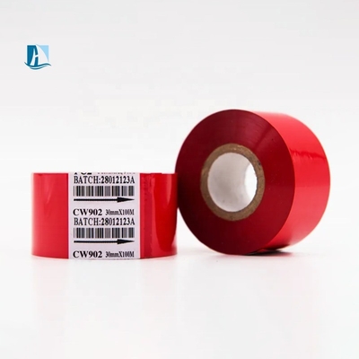 12 mm de ancho Rollo de cinta de sello rojo caliente para impresora de lápiz Equipo aplicable