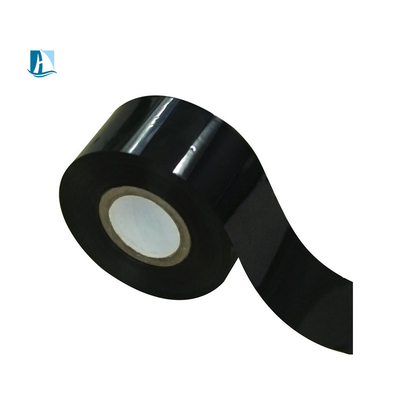 30*100m cinta de sello caliente de color negro duradera y etiquetado para diversas aplicaciones