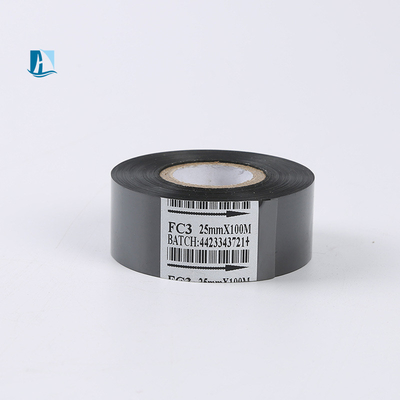 Fuel de codificación caliente de 25 mm de ancho para la temperatura de la impresora de etiquetas 100C-160C Equipo aplicable