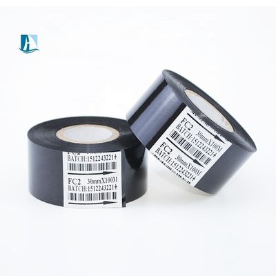 30 mm de ancho Oro Plata cinta de sello caliente para la fecha y el número de lote Impresión 100M de longitud