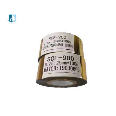 30mm * 100M cinta negra para HP241B HP241 Impresora de fechas Impresora de cartas de latón Compatible