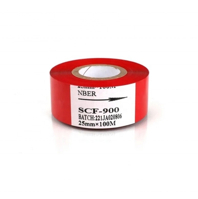 25*100m cinta de estampación en caliente negra SCF900 original y protectora para impresión duradera