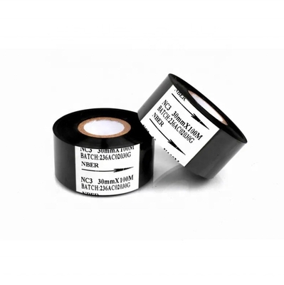 Impresión de cinta de sello caliente de color negro en múltiples superficies con ancho de 12 mm