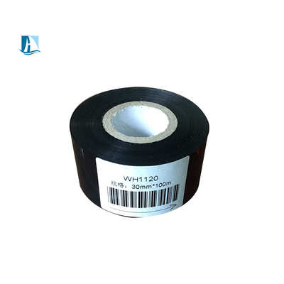 SCF900 LC1 Negro 30mm*100m cinta de la impresora de códigos de barras personalizada para la fecha Impresión de sello caliente