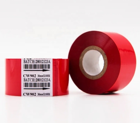 Impresora de códigos de barras Compatible de plata de estampado en caliente LC1 25mm * 100m para el embalaje de etiquetas