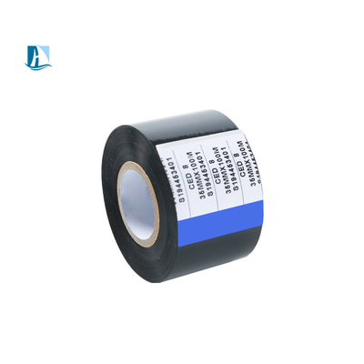 Cortador de cinta de sello caliente negro original de 12 mm de ancho para impresora de codificación profesional