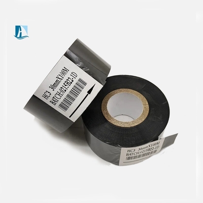 Petición personalizada cinta de la impresora para la fecha Impresión por lotes 30 * 100m Black Hot Stamp
