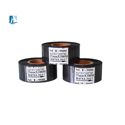 Impresora de etiquetas de alimentos Aplicable Black Hot Stamping Foil Scf900 cinta de transferencia térmica