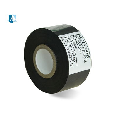 30mm Fabricantes Estampado de fecha negra Impresión de código de lote cinta de sello caliente para impresora