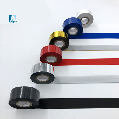 Impresora de etiquetas FC1 Fuel de estampado en caliente en color dorado con anchura de 12 mm y diseño personalizado