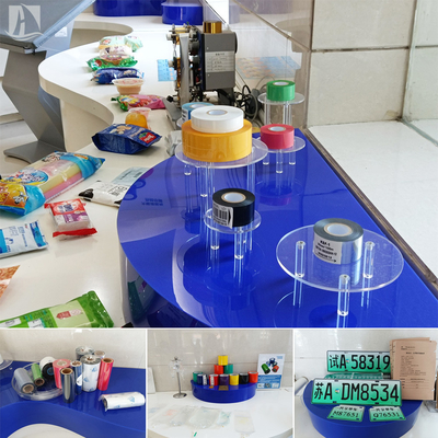 Envases de plástico para alimentos con caparazón Estampado de papel caliente y cinta de transferencia térmica
