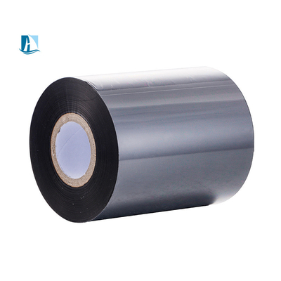 Temperatura de la cinta de transferencia térmica de resina de cera de etiqueta negra 100C-160C para la impresión de etiquetas