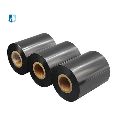 110mm*300m Resina de cera cinta de tinta de transferencia térmica negra para una impresora de color de velocidad de codificación rápida