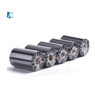 110mm*300m Resina de cera cinta de tinta de transferencia térmica negra para una impresora de color de velocidad de codificación rápida