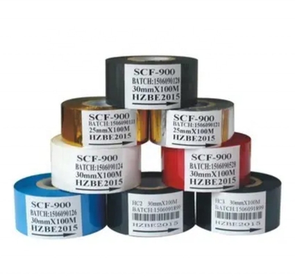 Tela de la impresora de cera de resina para estampación en caliente Temperatura 100C-160C 55*100m/122m hecha