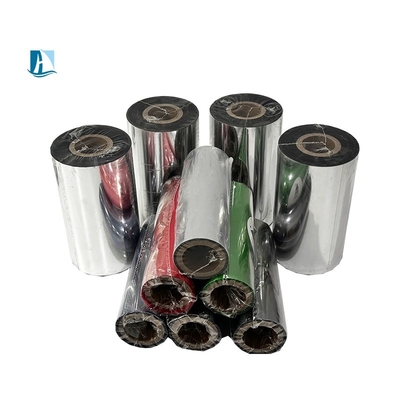Cintas de transferencia térmica de cinta de resina de tamaño personalizado para codificación de velocidad 30-600 / minuto