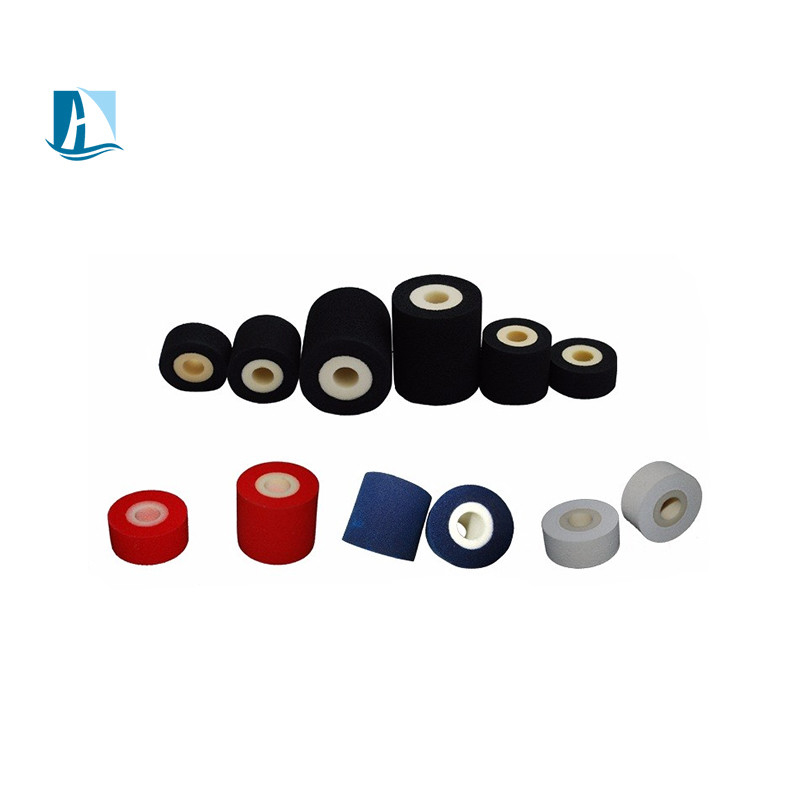 Máquina de codificación de rollos de tinta multicolor Roller de tinta de fusión en caliente con tinta esponjosa y sólida