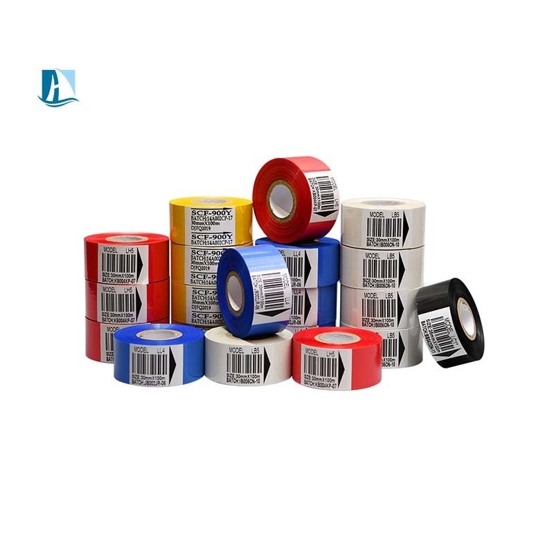 SCF900 LC1 FC3 Impresora de cinta de estampado en caliente Suministros de 25 mm * 100 m Folieta de codificación de fecha de color