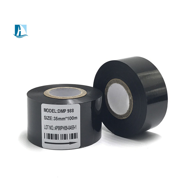 Estampado en caliente Glod Black Coding Ribbon 30mm*100m para la impresión por lotes de fecha de codificación