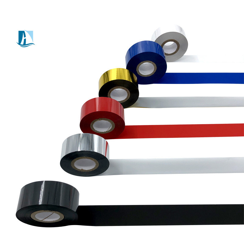 30mm*100m Núcleo negro Tamaño 1 pulgada Máquina automática de estampado de papel caliente con pegamento SCF900