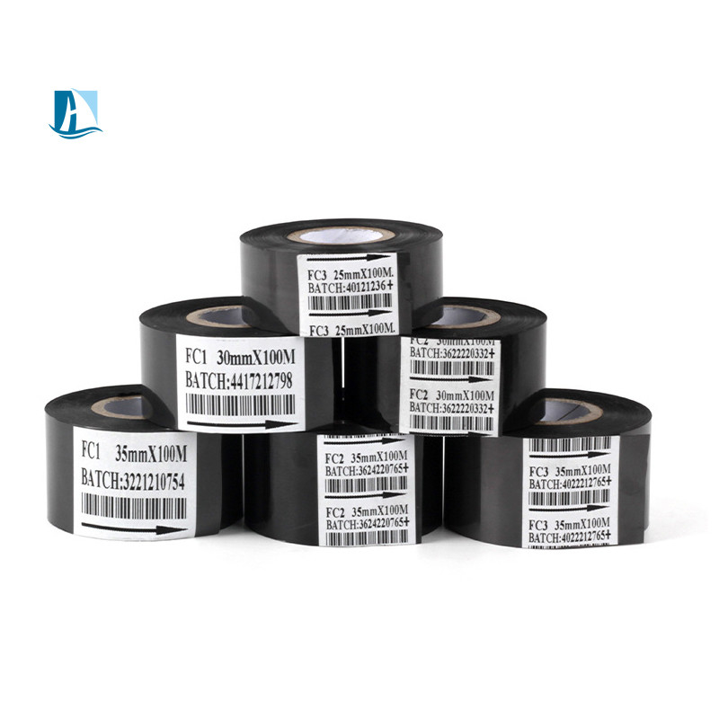 Fabricantes de estampado en caliente de ancho de 12 mm Datos de lote Cinta de tinta Prin para máquina de codificación