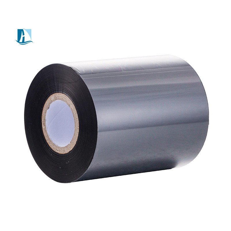 Temperatura de la cinta de transferencia térmica de resina de cera de etiqueta negra 100C-160C para la impresión de etiquetas