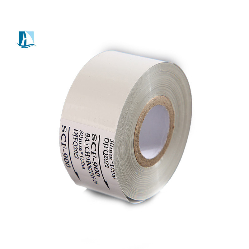 Etiqueta de cinta térmica de impresora con base de cera y resina en el rango de presión 0,3-0,5Mpa