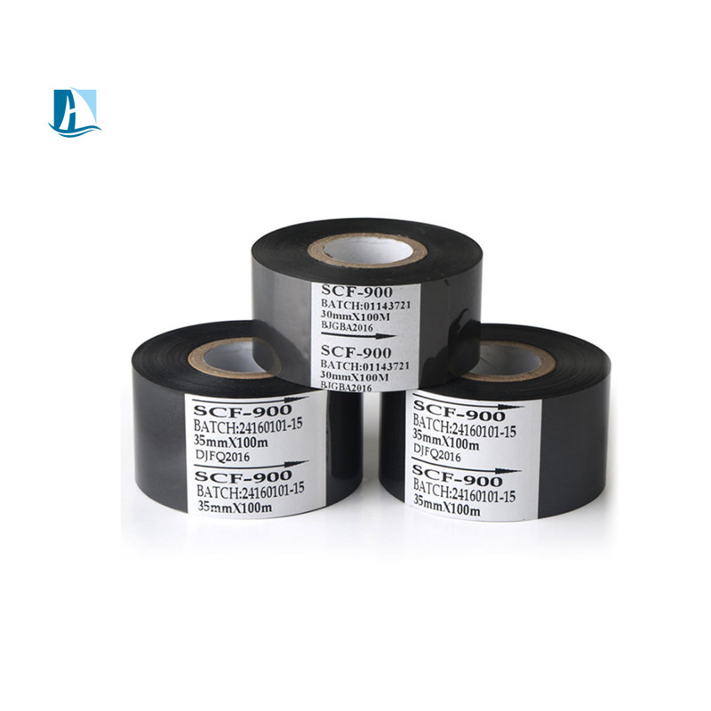 30mm*100m cinta de la impresora para la fecha de caducidad Impresión en la etiqueta de la impresora SCF-900 sello caliente