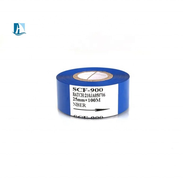 Embalaje Tinta negra PET Impresión de plástico Estampado en caliente Rollo de papel para fechas Codificación en caliente